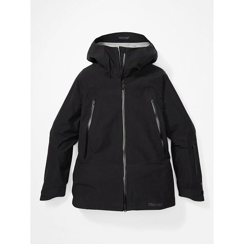 Marmot Ski Jacket Black NZ - Spire Jackets Womens NZ658439